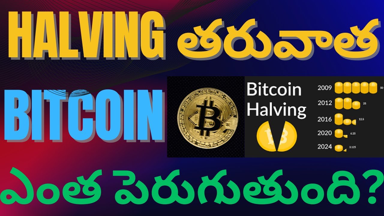 Bitcoin Halving Price Telugu | Bitcoin Telugu Explained | Crypto Telugu News | Crypto Telugu News