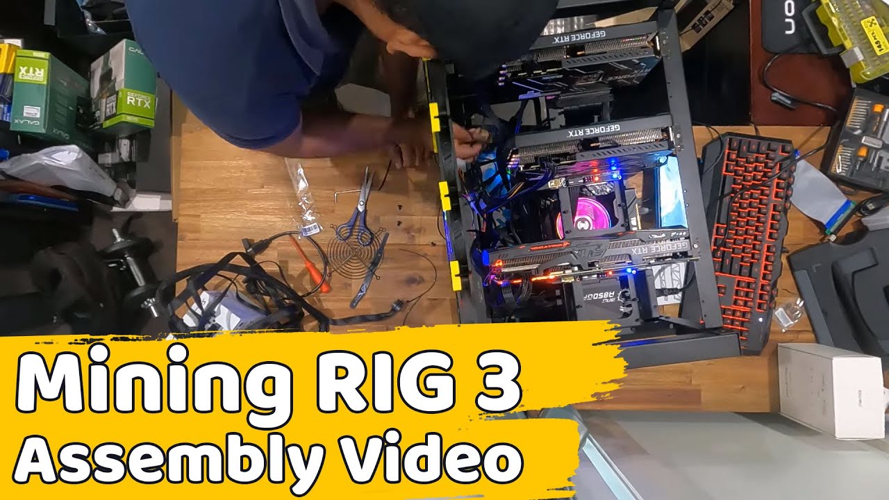 Mining RIG 3 Assembly Video | Bitcoin QA | Crypto Mining Basics | Mining Hardware