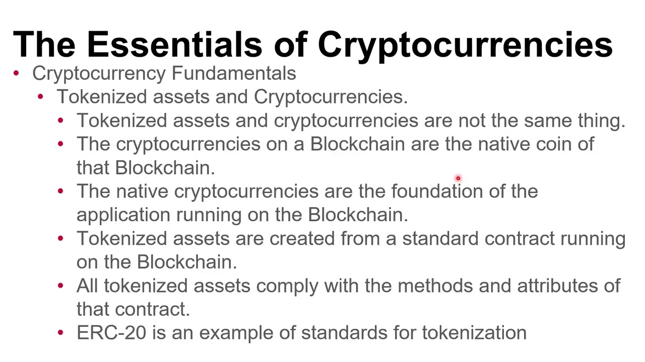 Blockchain Basics: Session 12- Cryptocurrency Fundamentals