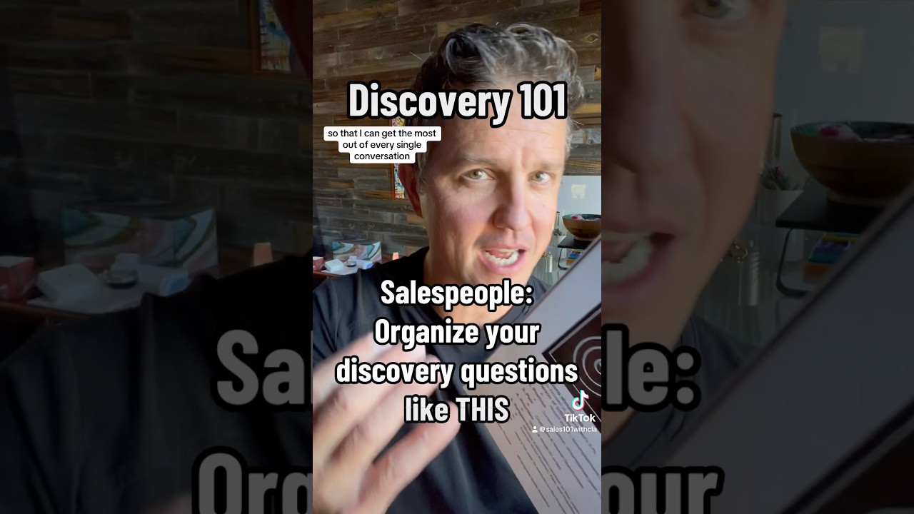 Sales 101 Tutorial | Basic Tips | Do THIS during B2B Discovery #salestraining #shorts #sales #tips