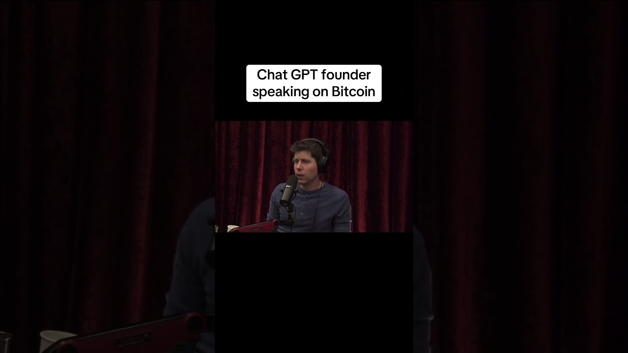 Chat GPT founder speaking on Bitcoin