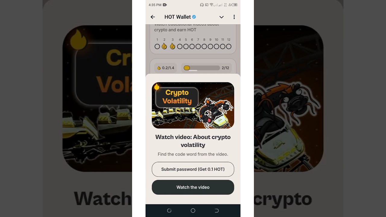 Hot Wallet Youtube Video Code | About Crypto Volatility | Explore Crypto #hotwallet #hotwalletcode