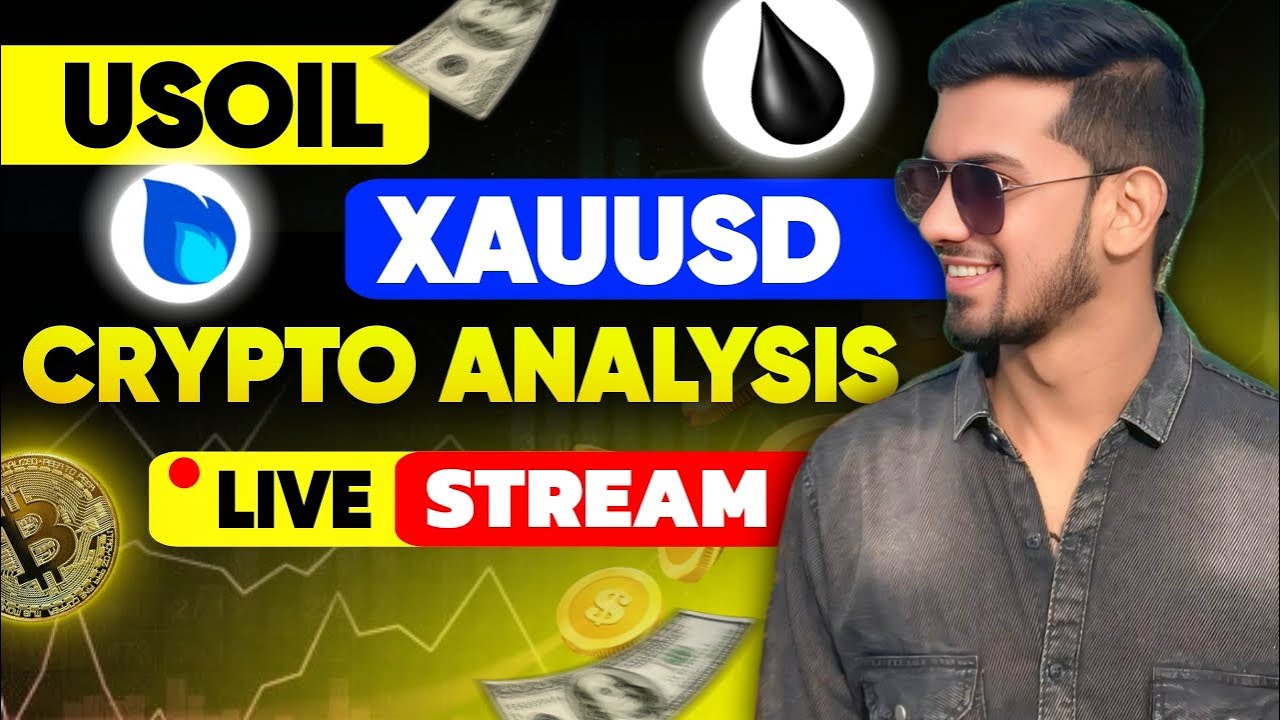 CRYPTO USOIL XAUUSD   LIVE TRADING || 17 oct || Bitcoin Live Scalping|