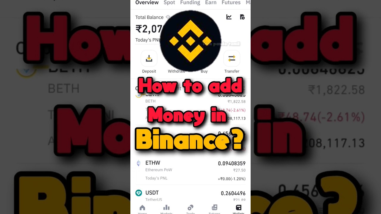 How add money in binance account? | how to buy crypto #tamil #bitcoin