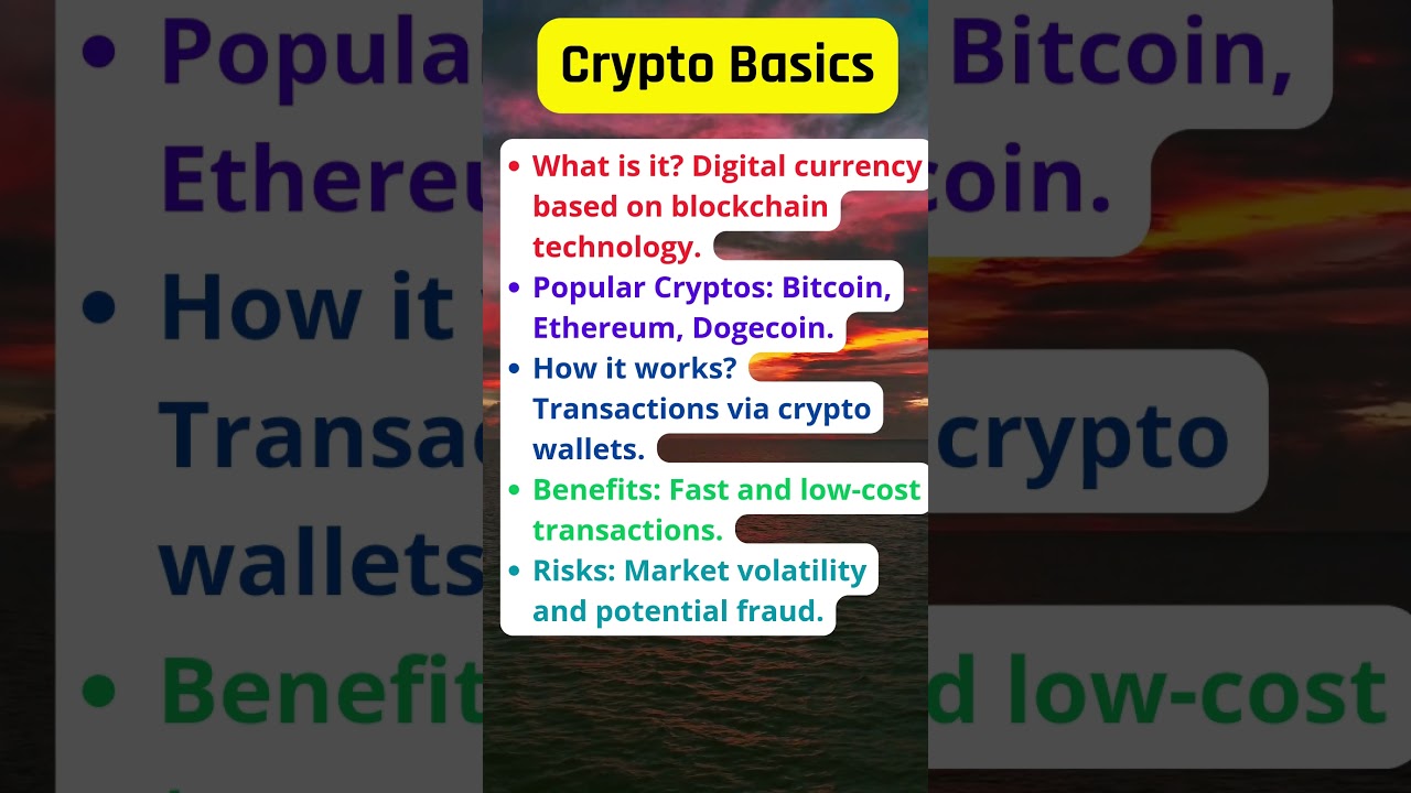 Crypto Basics #Cryptocurrency #BlockchainTechnology #Bitcoin  #CryptoTrading# CryptoInvestment