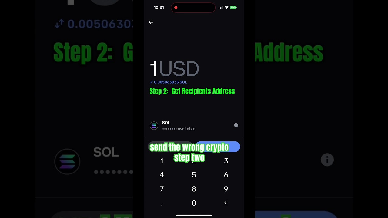 How To Send Crypto? Crypto Basics #crypto #bitcoin #solona